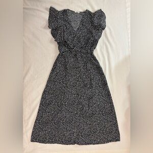 Sienna Sky midi dress black and white floral